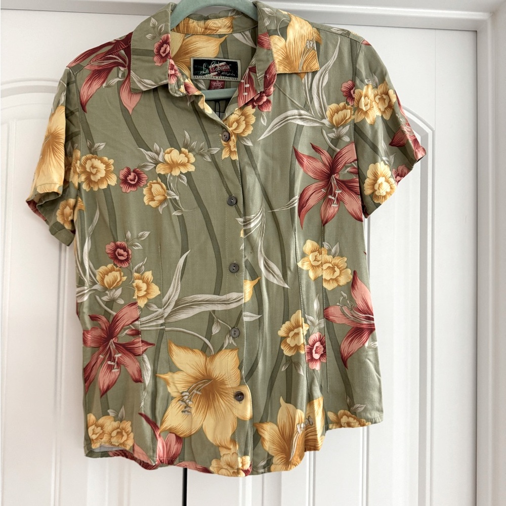 Vintage La Cabana brand Hawaiian shirt.